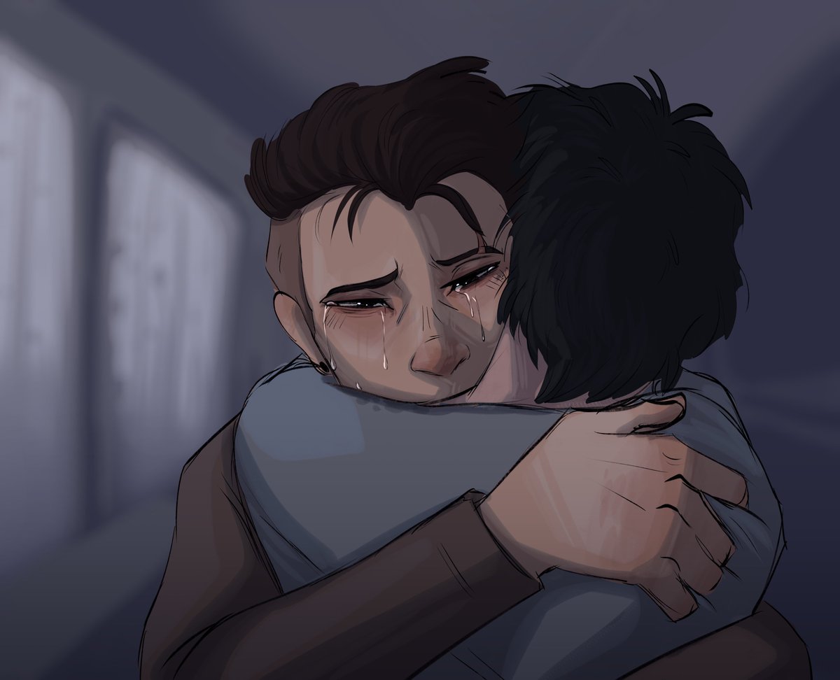 My OC'S Drake Allard and Cody Beckett-Darling! Two fits for Drake, a sad Cody sketch, and both of them making me cry sdfghjk If you have any questions about them ask away!