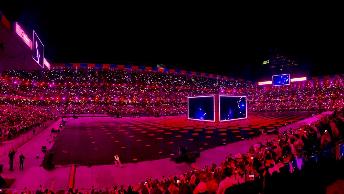 ESC public viewing in the Basel Footballstadium. 36'000 people from many nations celebrating friendly, peacefully and very happy. @ESC2025