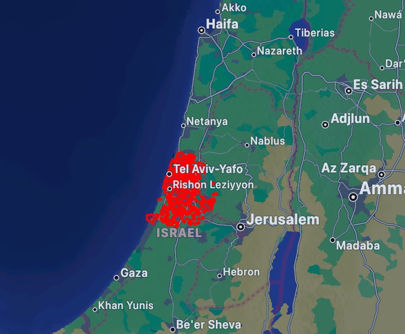 MenchOsint's tweet image. 🚨 ⚡️NOW: Ballistic Missile launched from Yemen toward Tel Aviv (01h56)