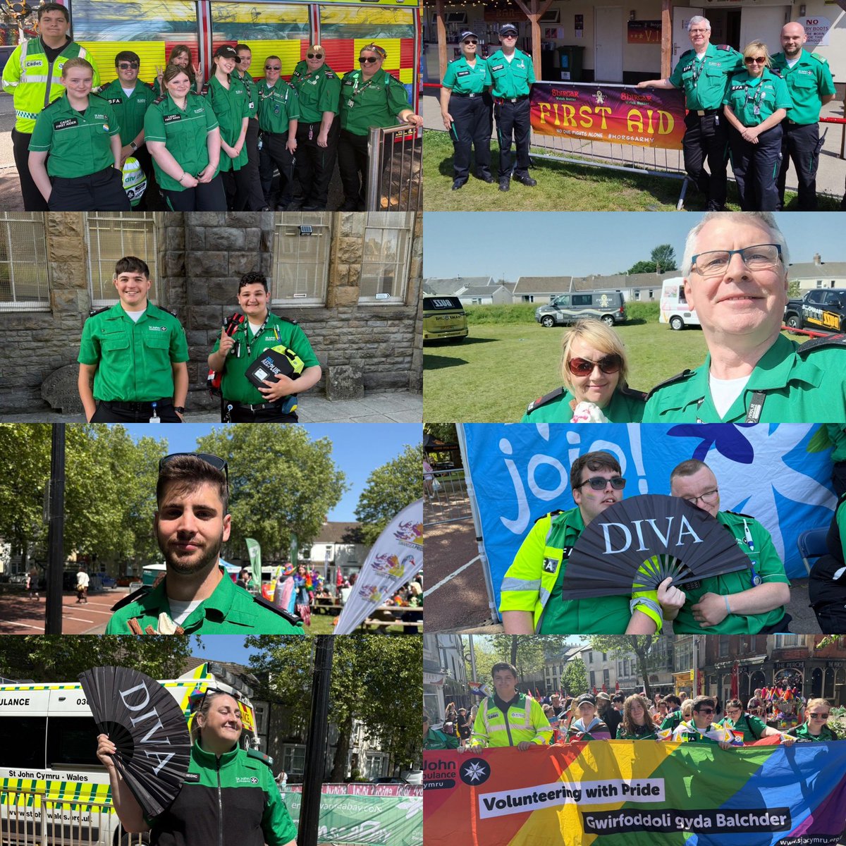SJACWestGlam's tweet image. On a day we’ve had a number of events to cover, our dedicated #StJohnPeople have been out and about covering @swanseapride #MorgsFest25 and a Male Voice Choir in Morriston, concluding the day with our #HelpPoint in Swansea.