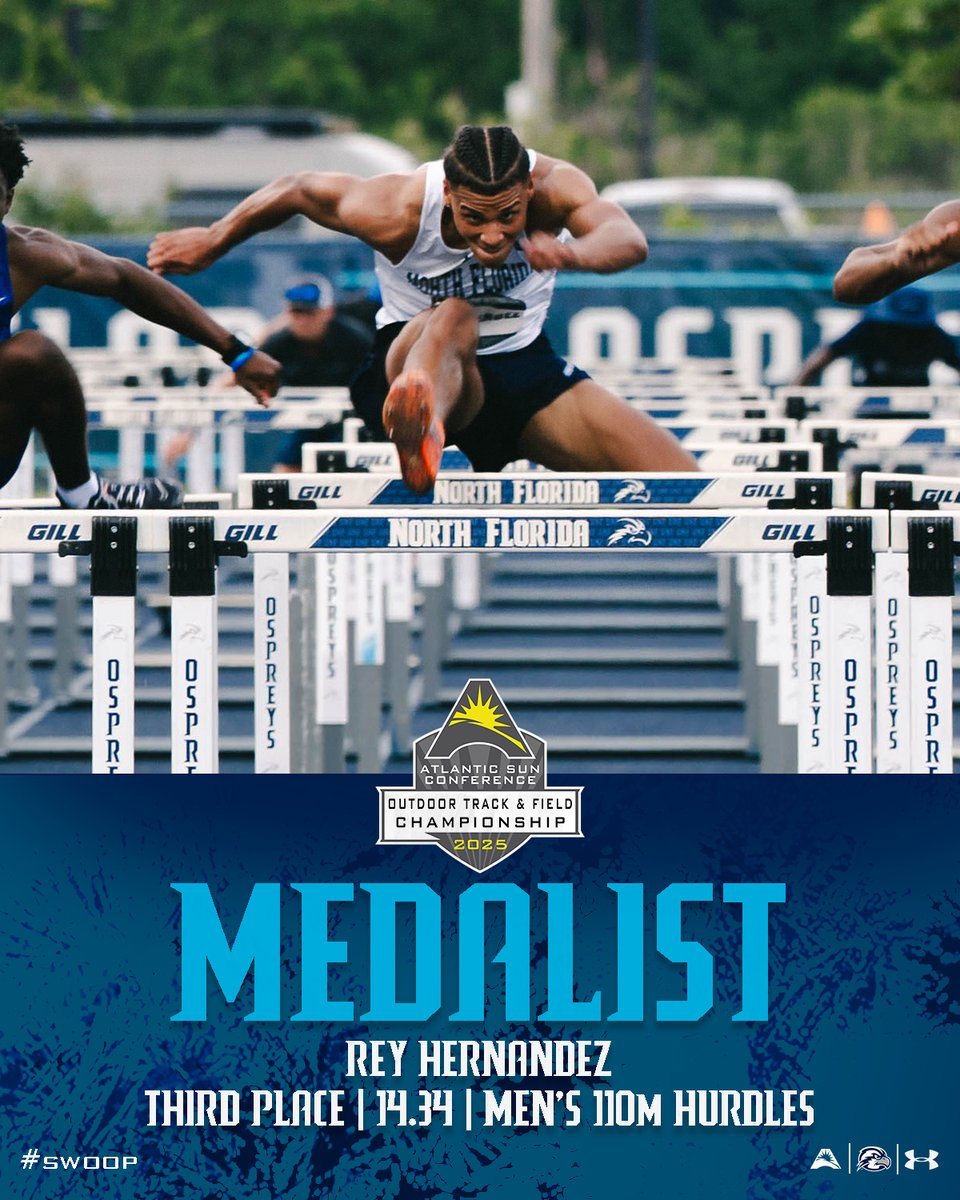 Rey Hernandez takes third in the Men's 110m Hurdles at 14:34!

#SWOOP x #ASUNOTF