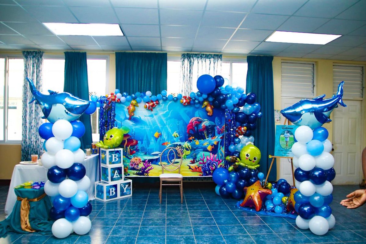 Beautifulbja's tweet photo. Dive into the magic of this Under the Sea themed baby shower!
From vibrant balloon sculptures to a whimsical ocean backdrop, every detail was crafted to make this celebration unforgettable. Book BeautifulBea Event Planners to create your next unforgettable moment. #UnderTheSea https://t.co/B00k3n633O