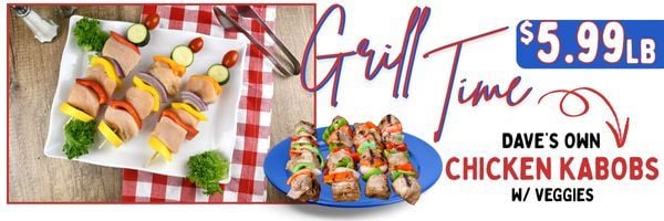 DavesMarketRI's tweet image. Grilling season is here! Grab some of our Dave's Own Chicken Kabobs and fire up the grill! 🔥 #BBQ #chickenkabob #kabob #davesmarketplace