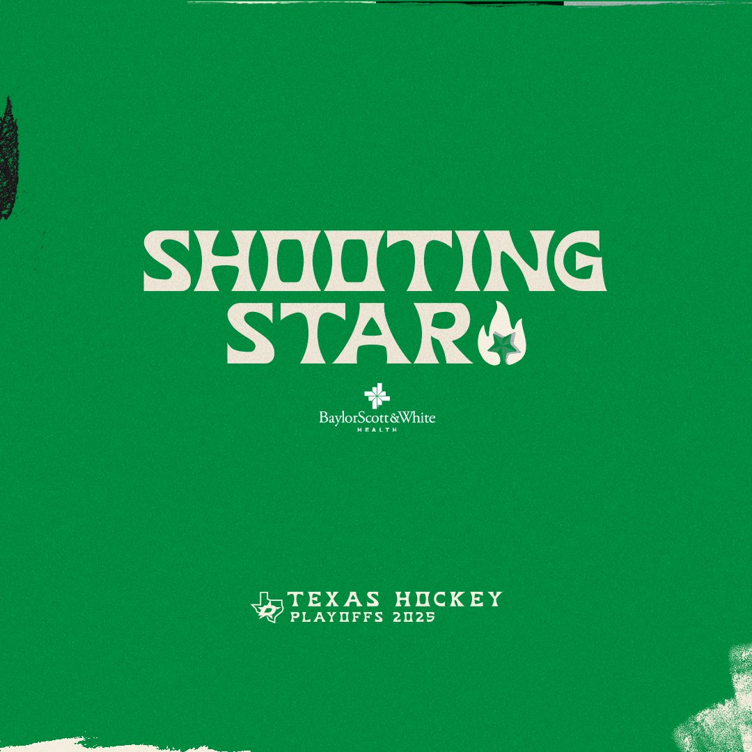 DallasStars's tweet image. Who's going to be the #ShootingStar and score tonight's first goal for the Stars? 💫
 
Reply with #ShootingStar and your first goal guess for your chance to win an exclusive #ShootingStar shirt if they score first!
 
RULES: nhl.com/stars/fans/con…
 
@bswhealth | #TexasHockey