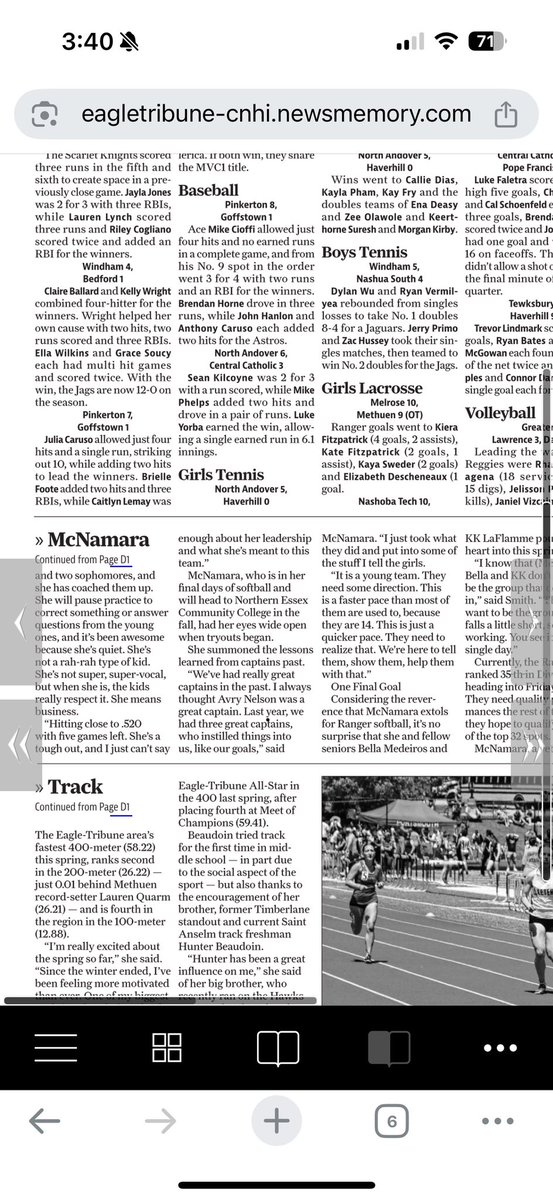 Methuen High Varsity Softball (@mhs_vsb) on Twitter photo Check out this great article about our senior captain Colleen. Well-deserved ink! Thank you <a href="/MVcreature/">Hector Longo</a> Check out this great article about our senior captain Colleen. Well-deserved ink! Thank you <a href="/MVcreature/">Hector Longo</a>