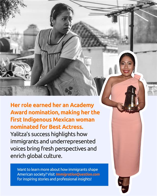 BougeeAndFree's tweet photo. Yalitza Aparicio went from housekeeper to #star—without any formal acting training. Her story is a reminder that immigrants don’t just chase dreams—they redefine them.

FREE Registration Today! ➡️

#ImmigrantSuccess #SuccessStory #YalitzaAparicio https://t.co/enx3NKF2HT