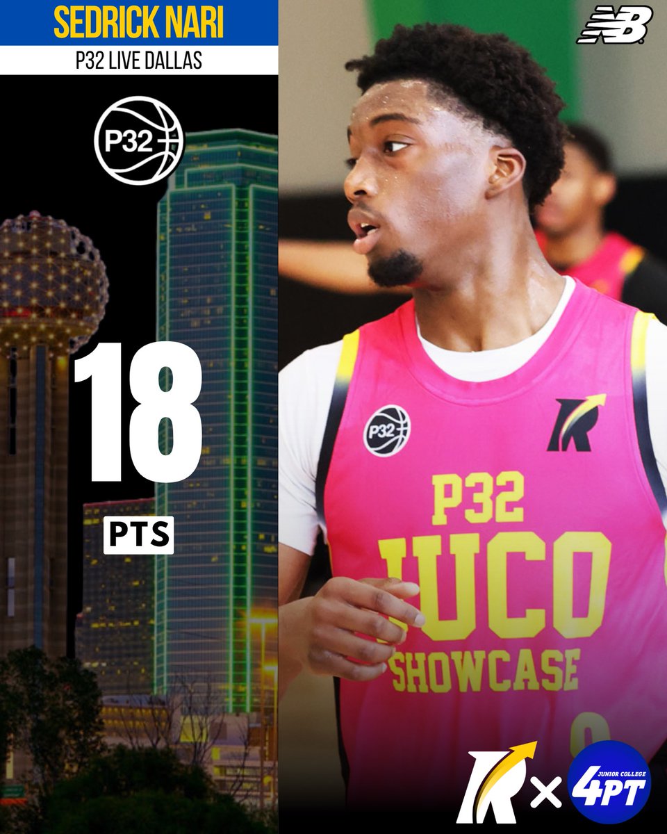JC Latest: Sedrick Nari of North Platte College poured in 18 points at P32 Live Dallas, flashing his scoring instincts and making a strong statement on the showcase stage.

#JC4PT #JUCOProduct