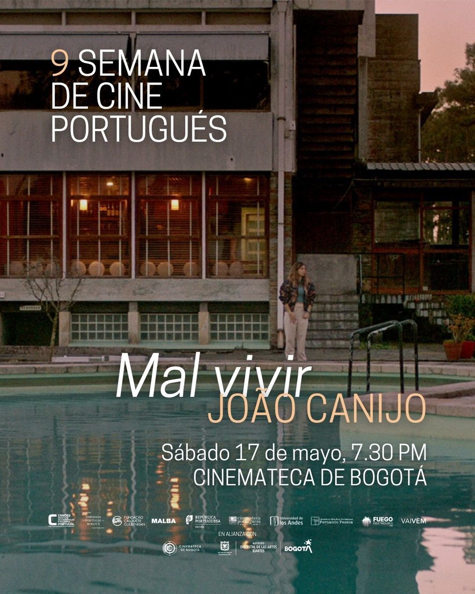 VAIVEM (@vaivemcine) on Twitter photo Hoy seguimos con la semana de Cine Portugués en <a href="/CinematecaBta/">Cinemateca de Bogotá</a> !!
Programación para hoy!! Hoy seguimos con la semana de Cine Portugués en <a href="/CinematecaBta/">Cinemateca de Bogotá</a> !!
Programación para hoy!!