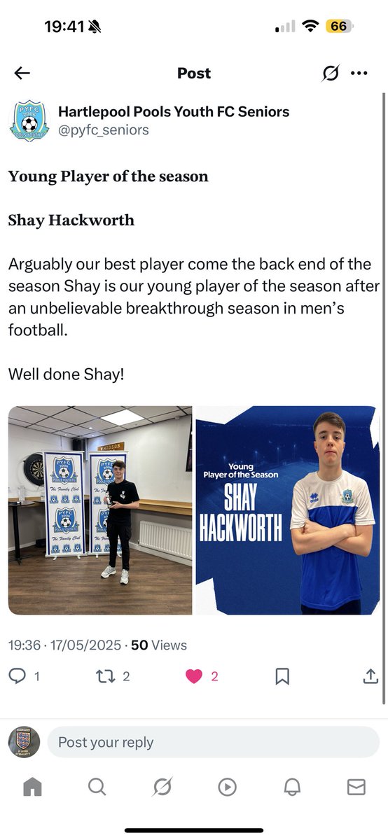 3Hartlepool's tweet photo. Well in fellas 💙 @shayHackworth07 @Jamie_Tumilty9 https://t.co/QKLA1wV8ZH