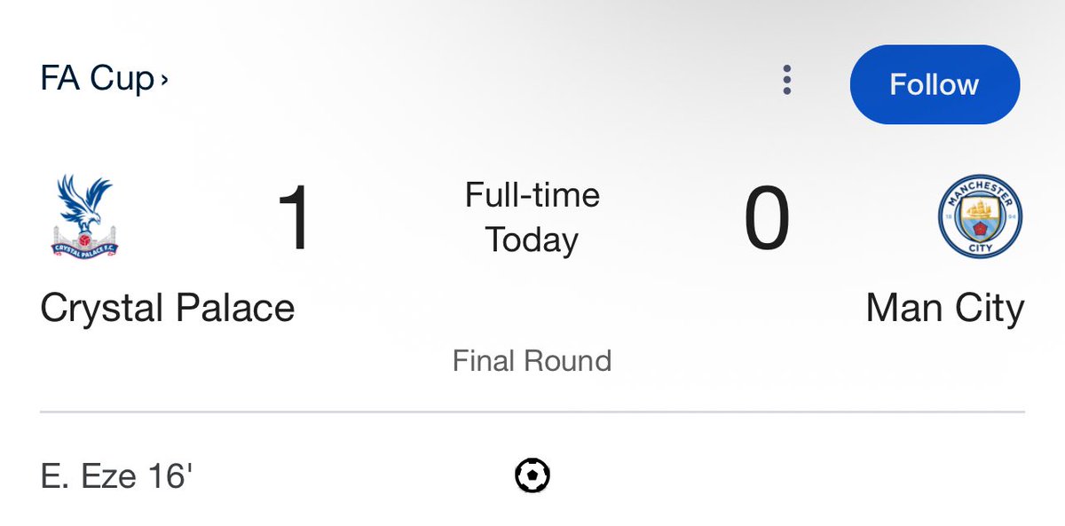 SickosCommittee's tweet photo. Crystal Palace takes the FA Cup! https://t.co/pDt0i2oU7Y