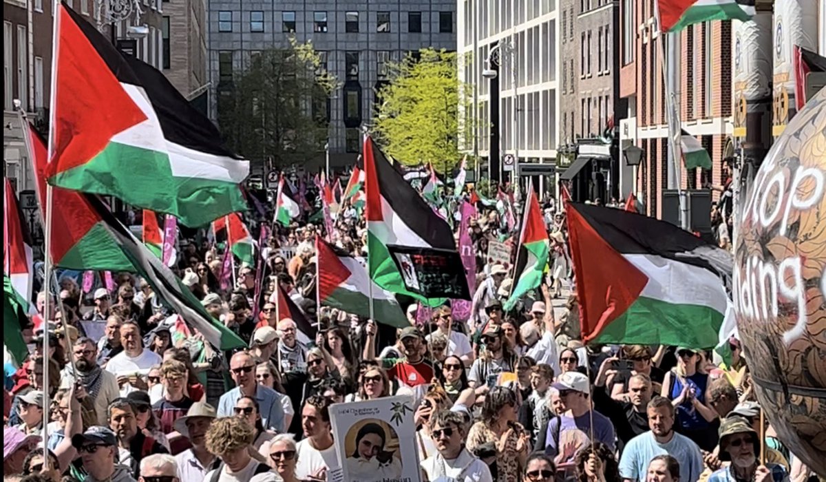 The Ireland-Palestine Solidarity Campaign, the organisers of the National Demonstration for Palestine marches, said it was one of the biggest to date, with “tens of thousands” of people taking part in the protest from Parnell Square to Leinster House