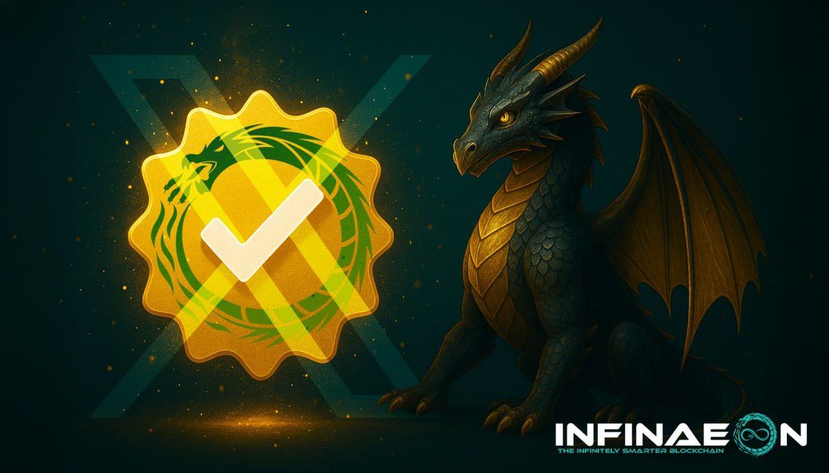 Gold Checkmark activated 

☑️ We have now acquired the Gold Checkmark for our X Account

🔒 This will provide our community with additional security and visibility. 

☠️ There are many scam accounts impersonating Infinaeon so we advise all of our community not to engage with any