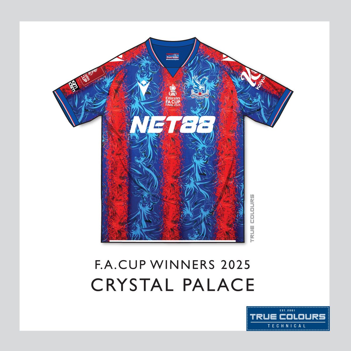 Congratulations to Crystal Palace ! 

First FA Cup final victory for the club and also the first for their kit suppliers <a href="/MacronSports/">Macron</a> ! <a href="/CPFC/">Crystal Palace F.C.</a> 

#crystalpalace #facupfinal2025
