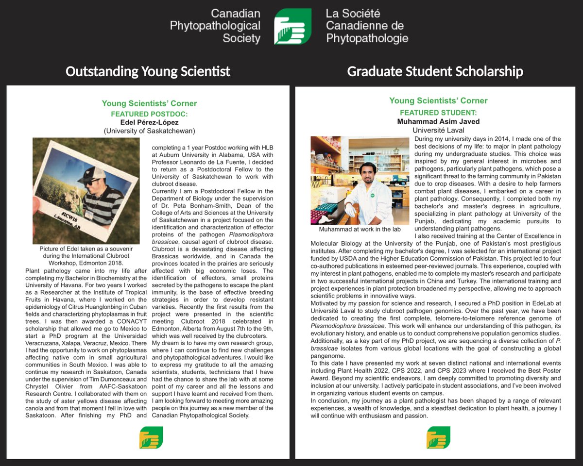 🌿 Feeling incredibly grateful today!
Just five years ago, I was a postdoc navigating a new research environment in Canada. Today, I am honoured to receive the Outstanding Young Scientist Award from the <a href="/phytopathca/">CPS</a> Canadian Phytopathological Society — and even prouder to receive