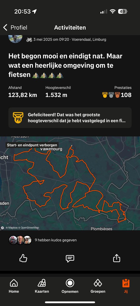Dit is wat ik de laatste weken deed 😁 heb mij nog nooit zo fit gevoeld! 13 kg lichter en elke week gaat het fietsen makkelijker!