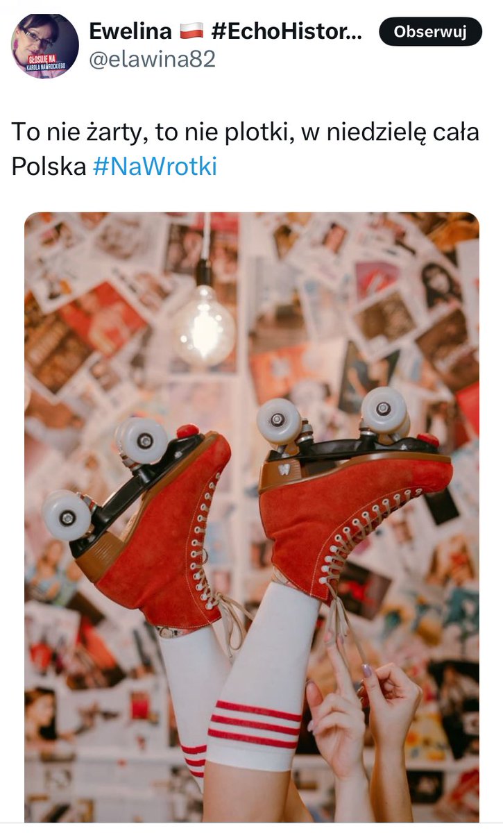 Żadne wrotki, nawet w dresie
Bo skończycie w depeesie.