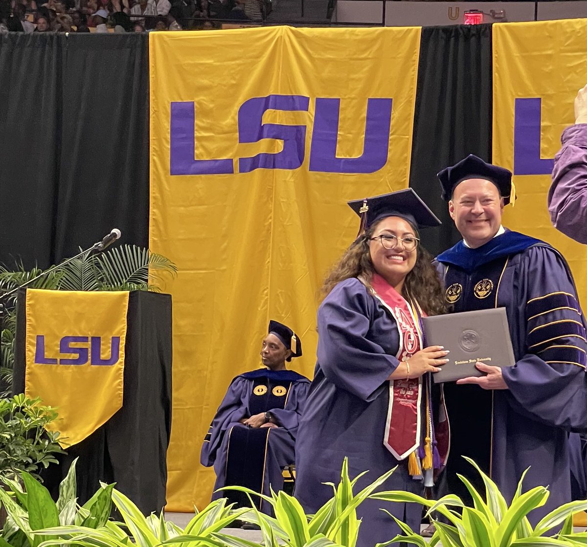 SpanishLSU's tweet photo. Dear Class of 2025 — you did it! We are incredibly proud of your achievements, your resilience, and all the unforgettable memories you’ve made along the way. 

Congratulations, Tigers! 🐯💜💛
#HSS #lsu25 #LSU #LSUHSS
 #LSU25 #ForeverLSU #LSU #spanish #hispanicstudies https://t.co/zGcOQGy8D9