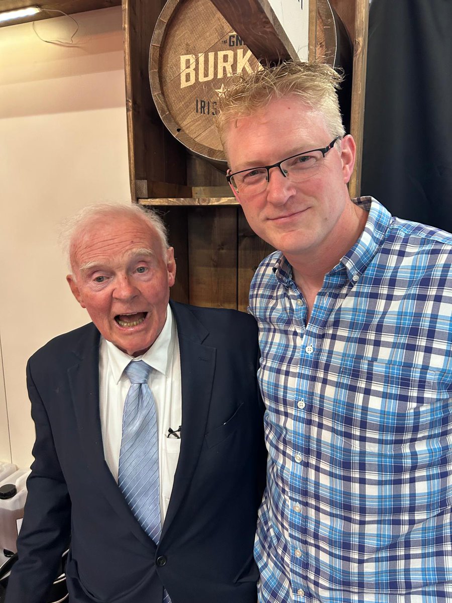 Great to chat to the Irish Whiskey legend , John Teeling at <a href="/WhiskeyLiveDub/">Whiskey Live Dublin</a> , another fantastic year for the event 🥃👌