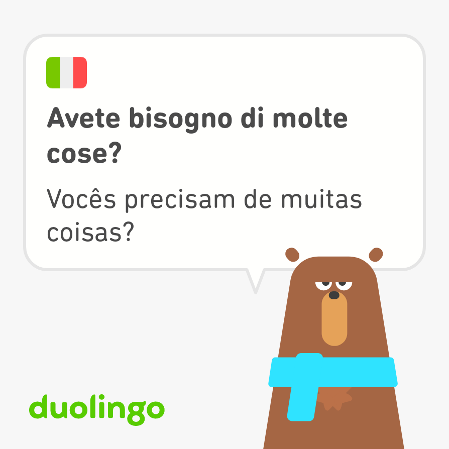 cwfernandes's tweet image. Saúde mental: aprender um novo idioma depois de adulto, reduz em até 30% a probabilidade de ter doenças neurodegenerativas!

Hoje tive mais uma aula fantástica de ITALIANO e tive um aproveitamento sensacional 🙂

🇮🇹🇮🇹🇮🇹🇮🇹🇮🇹🇮🇹

#italiano #ItalianClass #duolingo #saudemental