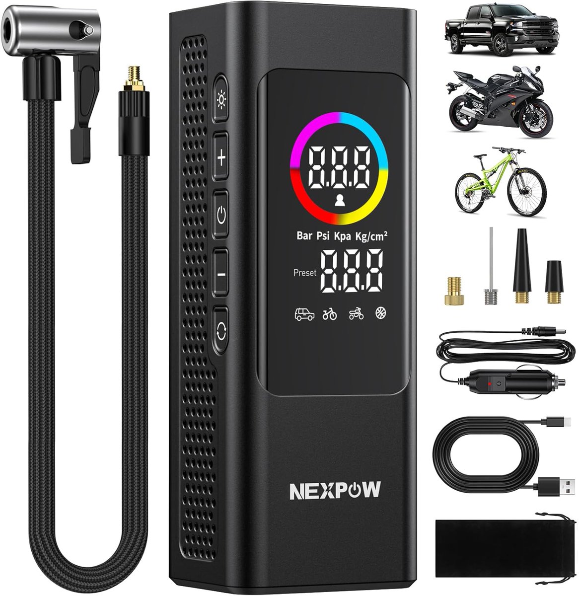 DealsFinderIO's tweet photo. STACKING DEAL!

NEXPOW 12000mAh Air Compressor only $26.99 (List: $149.99)

👉 https://t.co/m8JvnzH1vh

1. Apply 50% coupon
2. Enter code IL9V6OVQ at checkout https://t.co/Hb3R3mNNp8