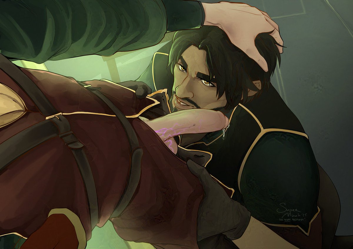 SuperMuuhCow's tweet photo. #jayvik Zaun AU 
 Viktor is proud, for he has trained his loyal council dog well enough. So now, when Jayce wants something, he always asks politely ♡ https://t.co/d4RZw0Kicv