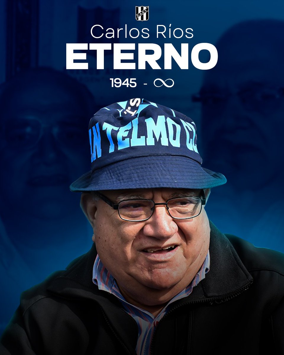 ♾️ 𝐂𝐚𝐫𝐥𝐢𝐭𝐨𝐬 𝐑𝐢́𝐨𝐬 💙🩵

Presente cada día en el corazón de los Santelmistas. A cuatro años de tu ausencia física, te recordamos con amor y respeto eternamente ¡Abrazo al cielo!