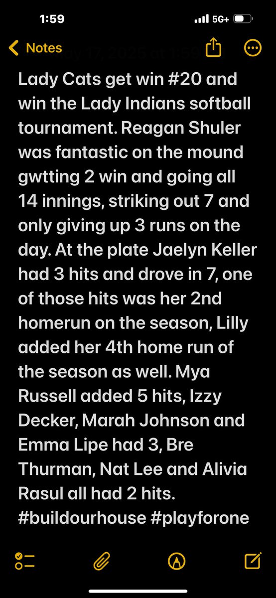 SoftballSalem's tweet photo. #salemwildcatspride #buildourhouse #playforone https://t.co/tcAaAqPcDf