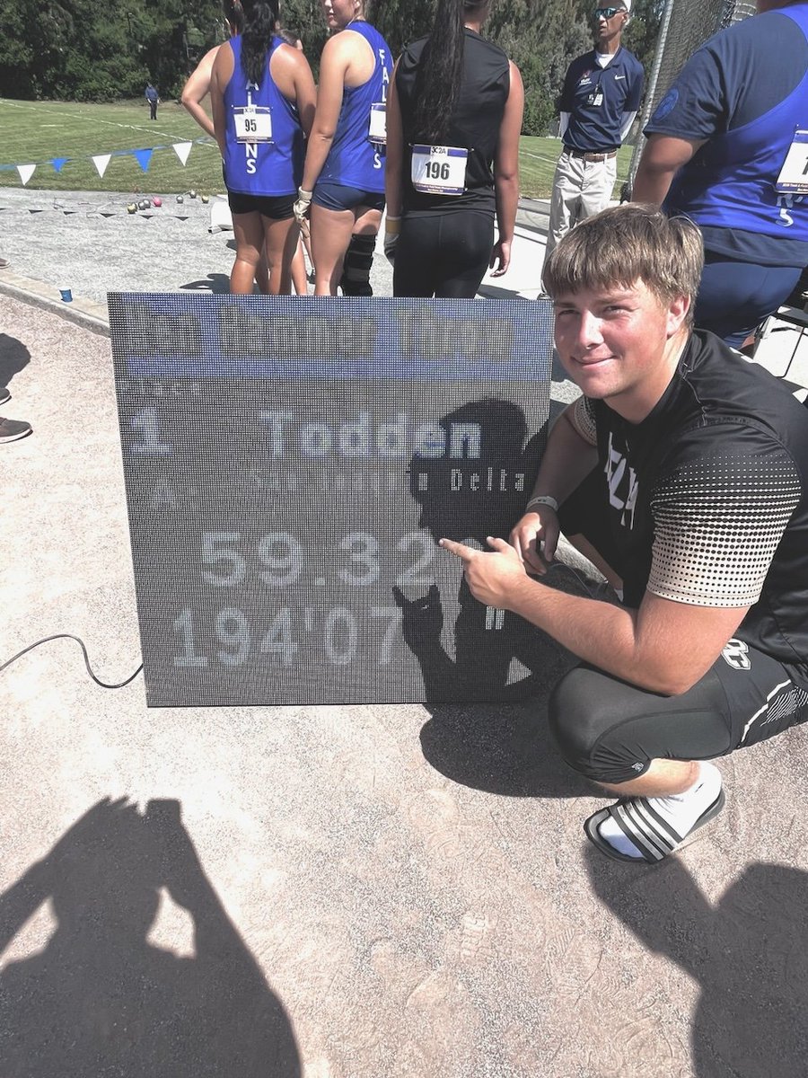 Delta College T&F-XC (@sjdctrack_field) on Twitter photo 3c2a <a href="/3C2Asports/">3C2A</a> Track and Field Championships
Jake Todden <a href="/SJDCTrack_Field/">Delta College T&F-XC</a> <a href="/SJDCAthletics/">Delta Athletics</a> Men's Hammer Throw , State Champion & School Record.
59.32m = 194'07ft
#delta #sjdc #deltacollege #deltacollege_athletics #amador #amadorhigh #motherlode #stockton #lodi #Tracy 3c2a <a href="/3C2Asports/">3C2A</a> Track and Field Championships
Jake Todden <a href="/SJDCTrack_Field/">Delta College T&F-XC</a> <a href="/SJDCAthletics/">Delta Athletics</a> Men's Hammer Throw , State Champion & School Record.
59.32m = 194'07ft
#delta #sjdc #deltacollege #deltacollege_athletics #amador #amadorhigh #motherlode #stockton #lodi #Tracy