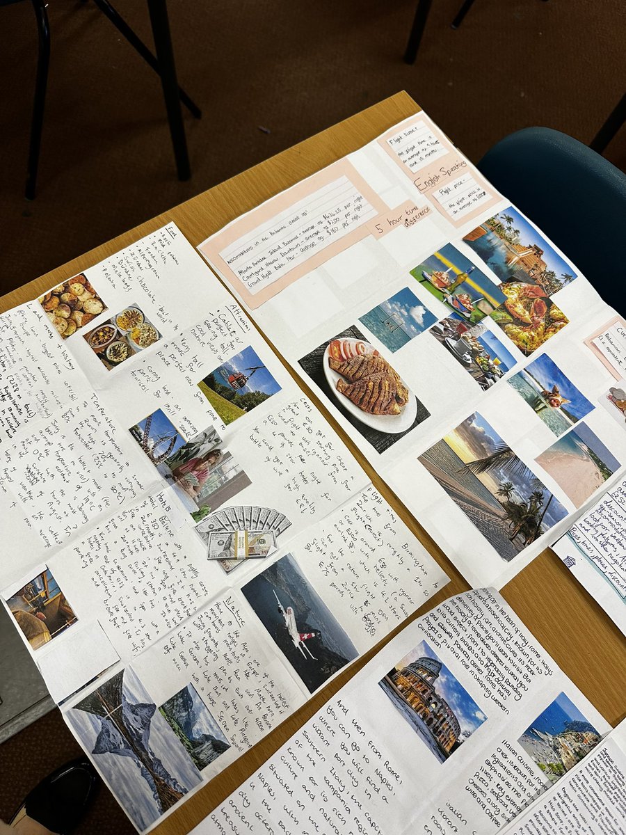EnglishAlcester's tweet image. Our Year 9’s ended the week finishing their travel leaflets. We loved the commitment they showed to creating these - we even had QR codes to scan! Well done Year
9 🌍👏🏼 @AlcesterAcademy