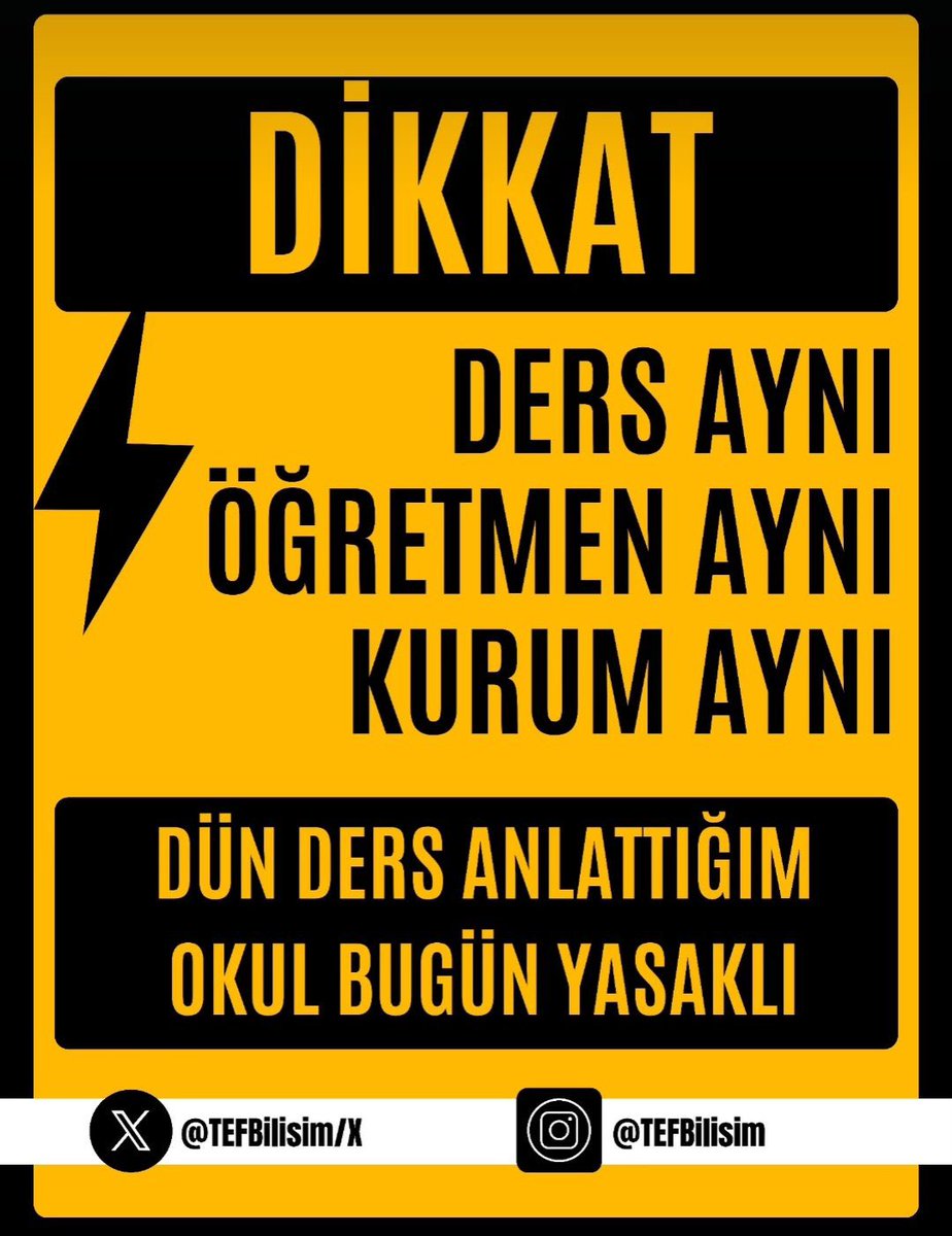 <a href="/TEFBilisim/">Teknik Eğitim Bilişim Öğretmenleri</a> 

#TEFHakkiniGeriİstiyor

<a href="/Yusuf__Tekin/">Yusuf Tekin</a> <a href="/CihadDemirli/">Cihad Demirli</a> <a href="/_aliyalcin_/">Ali YALÇIN</a> <a href="/RamazanCakirci/">Ramazan Çakırcı</a> <a href="/EgitimBirSen/">Eğitim-Bir-Sen</a>