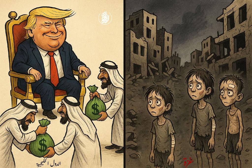 🔴سيكتب التاريخ أن 
حكام العرب
استطاعو دفع 2.4ترليون دولار للمدعو ترامب وعجزوا عن ادخال رغيف خبز وسد رمق اهل غزة  والله سوف تسألون💔