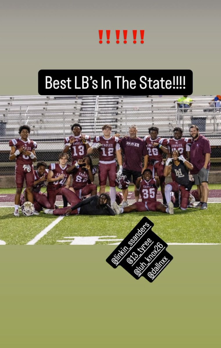 Yes sir 💪🙏🏾🔥<a href="/recruitHLeagles/">Horn Lake FB Recruiting</a> <a href="/TheDarkWhyte/">Andrew Whyte</a> <a href="/HornLakeFB/">Horn Lake Football</a> <a href="/CoachHectorne/">Dustin Hectorne</a> <a href="/Linkinsanders34/">Linkin Sanders</a> <a href="/sabin12236/">Sabin Williams</a>