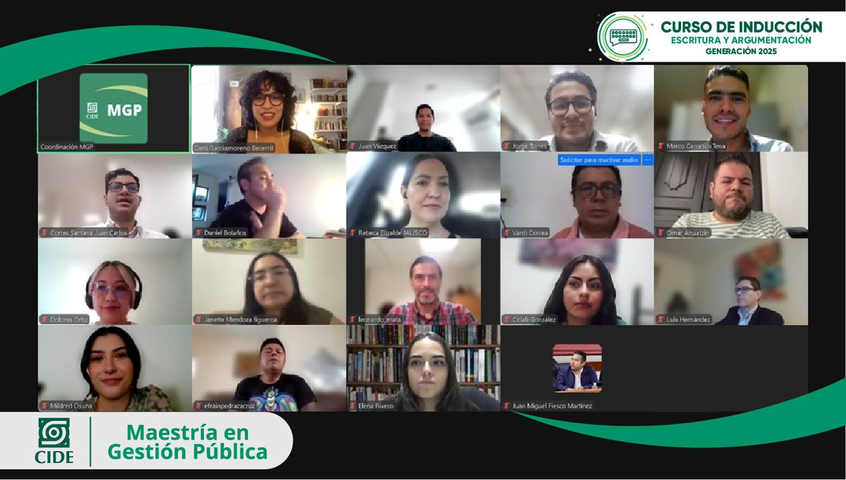 CIDE_MGP's tweet image. La profesora Deni Garciamoreno impartió la primera clase de &quot;Escritura y Argumentación&quot; en el Curso de inducción MGP Generación #MGP2025
@denigb_  @CIDE_DAP @CIDE_MX