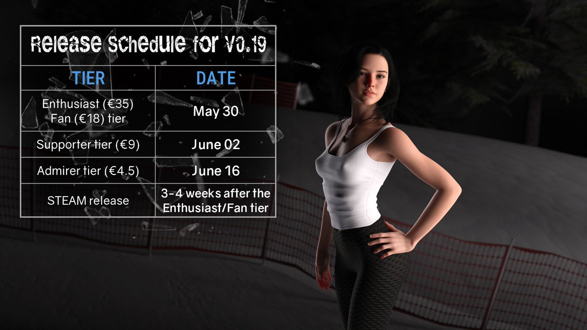 Fates_Game's tweet image. V0.19 is coming! 🔥
Francesca, your last hope against Ava, plus Rose, the wild new harem recruit with a twisted quest! 😈

Redesigned side characters with steamy animations

Russian version now live!

Full details on Patreon! 😏
patreon.com/posts/release-…
#HaremGame #AVN