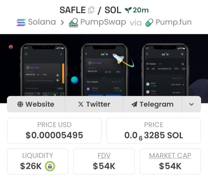 RoseMichelu074's tweet photo. Bought $SAFLE at $54K MCAP 📈
My telegram got it first
CA: F2CvRDMkhkKq41uNtsBkFH4gAxU7kzMGPguFQqp3pump
#SOL
#SAFLE
#SOLANA
#Crypto https://t.co/dKuFn2rkvt