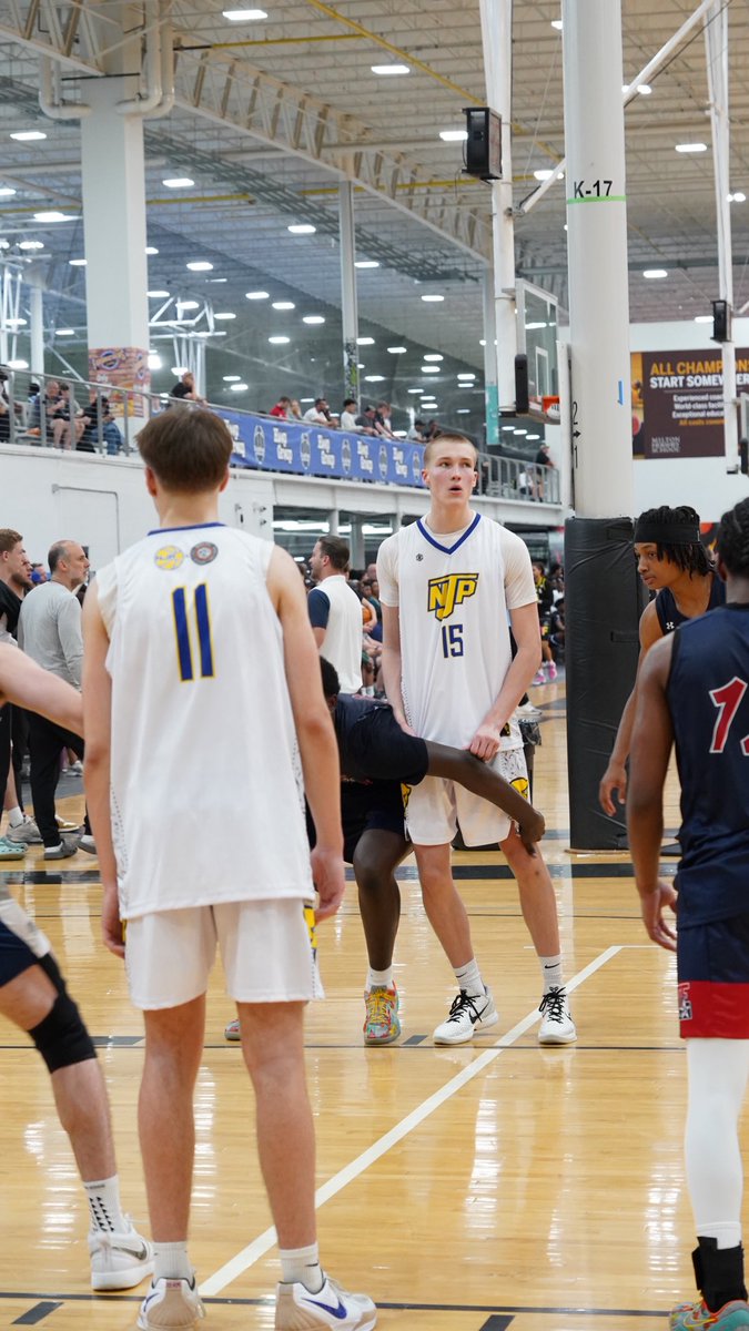 gspanthershs's tweet photo. 17U Showcase go to 2-0 at @TheHoopGroup #SpringJamFest with a 57-39 win over Dream Team Elite HGAL. '26 @JP_SKORIC led the way with 16 pts/ 10 reb. '26 @AndrewAde22 chipped in with 12 pts/ 6 reb and '26 @lukeschorr23 with 10 pts. #earnit https://t.co/Mxvu7JJKtQ