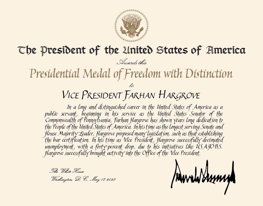 I wanted to thank my great partner, <a href="/BUSAPresident/">𝐃𝐨𝐧𝐚𝐥𝐝𝐉𝐨𝐡𝐧𝐓𝐫𝐮𝐦𝐩𝐁𝐔𝐒𝐀 ❁</a>, for an amazing time.

I've worked with you as White House Counsel and Chief of Staff for a total of 13 months. On top of that, I've been your Vice President for 8 months.

These 21 months have been a true honor and privilege.