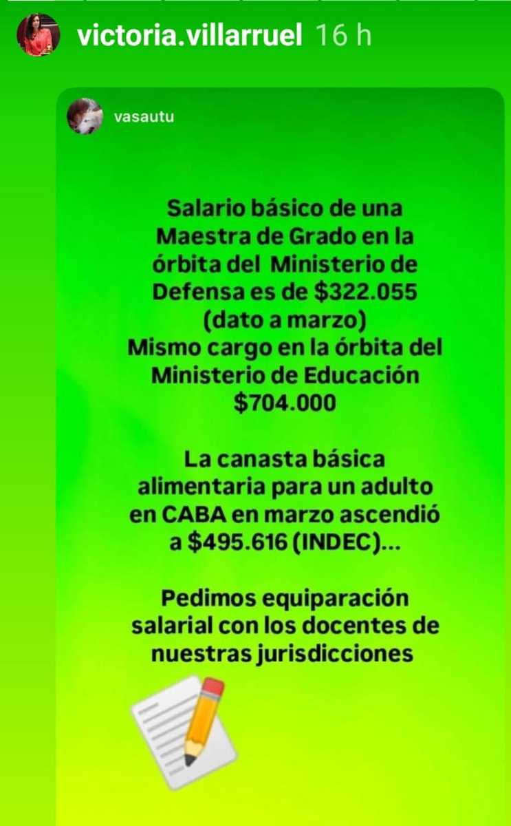 EQUIPARACIÓN DE SUELDOS YA!! EN EL LMGE LOS DOCENTES GANAN $322.000 . VERGÜENZA <a href="/MinDefensa_Ar/">Ministerio de Defensa</a> <a href="/JMilei/">Javier Milei</a> <a href="/indignadoxd/">INDIGNADO</a> <a href="/JonatanVialeXD/">Jony Viale ᶠ ᵃ ⁿ</a> <a href="/luispetri/">Luis Petri</a> <a href="/LANACION/">LA NACION</a> <a href="/JonatanVialeXD/">Jony Viale ᶠ ᵃ ⁿ</a> <a href="/peladodelatv/">El Pelado De La TV</a> <a href="/VickyVillarruel/">Victoria Villarruel</a> <a href="/PatoBullrich/">Patricia Bullrich</a>