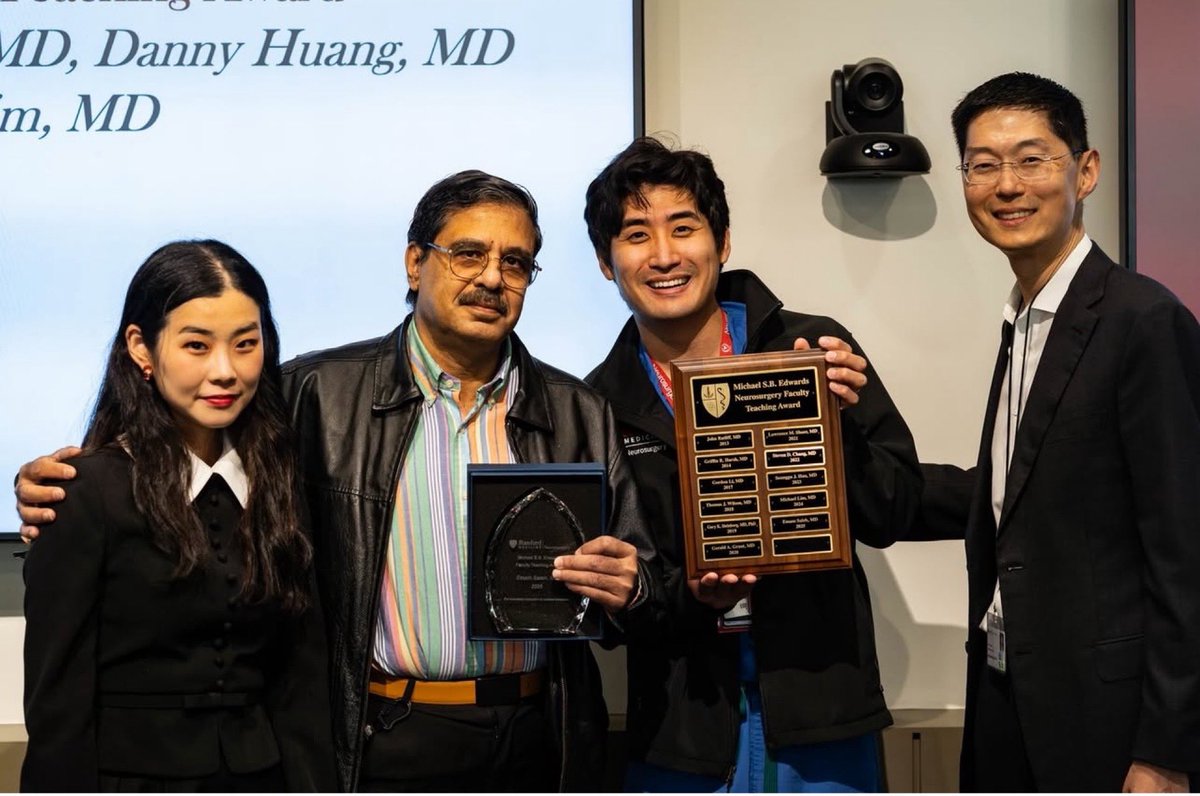 Lily Kim, MD (@lilykim_md) on Twitter photo Was an honor to receive the Resident Basic Science Research Award along with my co-residents who were also recognized for their outstanding work! But was even more privileged to present this year’s Teaching Award to Dr. Saleh 🙏😊 <a href="/StanfordNsurg/">Stanford Neurosurgery</a> #residentlife Was an honor to receive the Resident Basic Science Research Award along with my co-residents who were also recognized for their outstanding work! But was even more privileged to present this year’s Teaching Award to Dr. Saleh 🙏😊 <a href="/StanfordNsurg/">Stanford Neurosurgery</a> #residentlife