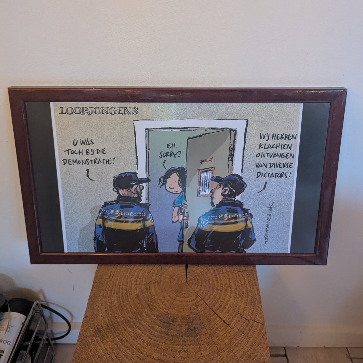 Ik heb het origineel van de cartoon gekregen 🥹