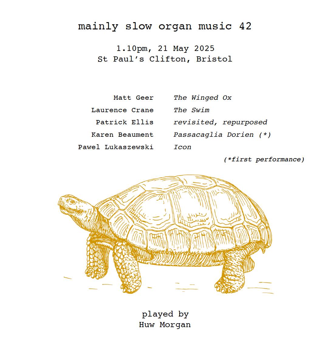 patrickel94's tweet image. 🎶Thursday the 21st of Mary at St Paul’s Church in Clifton, Bristol - the wonderful @HuwMorgan1 will be giving a 2nd performance of ‘Revisited, Repurposed’.
The concert also features pieces by Matt Deer, @Crane1L, Karen Beaumont and Pawel Łukaszewski
organslow.mystrikingly.com