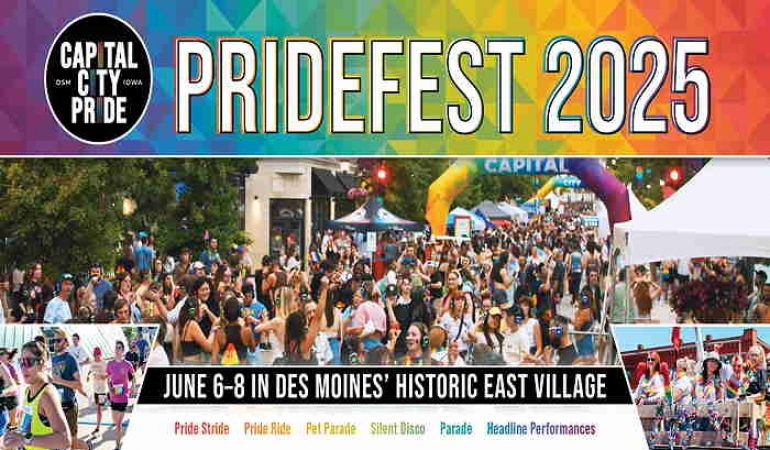 Capital City Pride 2025
June 6-8, 2025 - 10:00AM to 11:00PM CST

prideparade.net/events/view/un…

#PrideParadenet #LGBTQ #LGBTQEvents #Pride2025 #PrideMonth