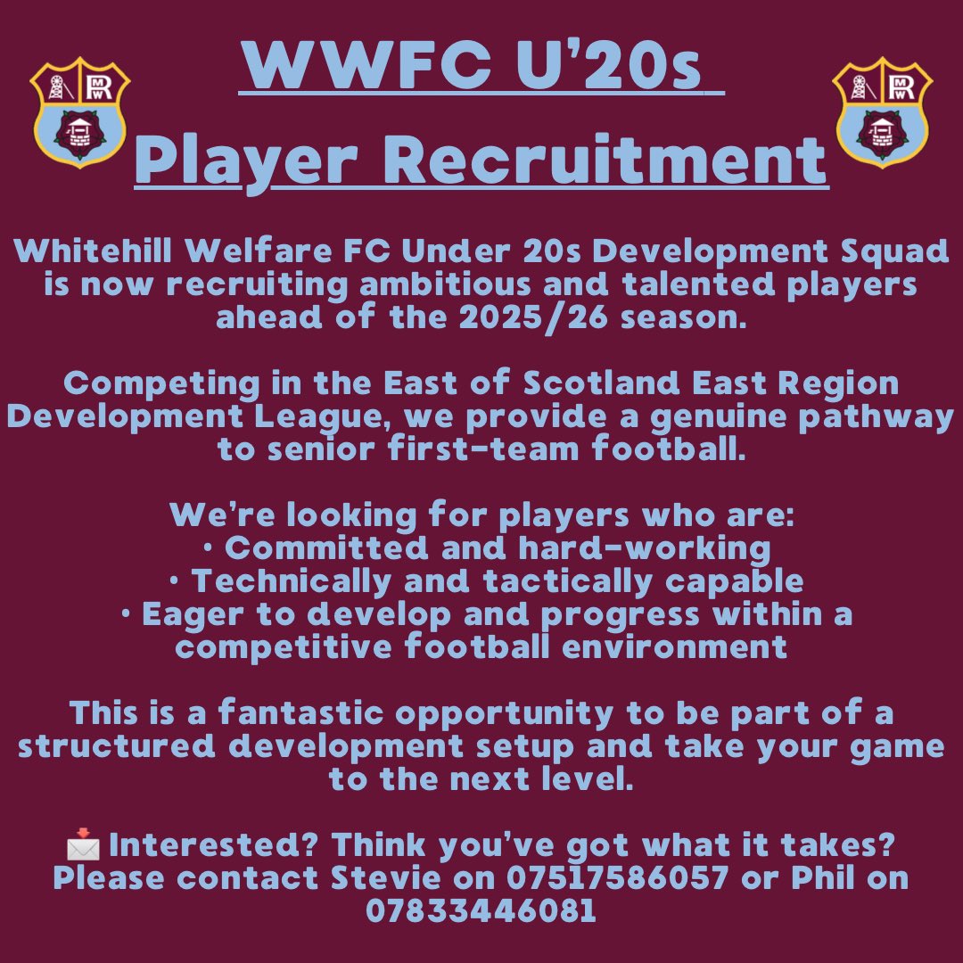 Whitehill Welfare Football Club tweet media