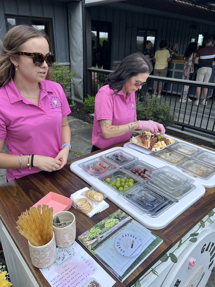 Come out to Lakewood Vineyards today for charcuterie boxes from Graze &amp; Gather! 12-5PM 🧀🍷 Let us know in the replies your favorite Lakewood wine to pair with cheese!