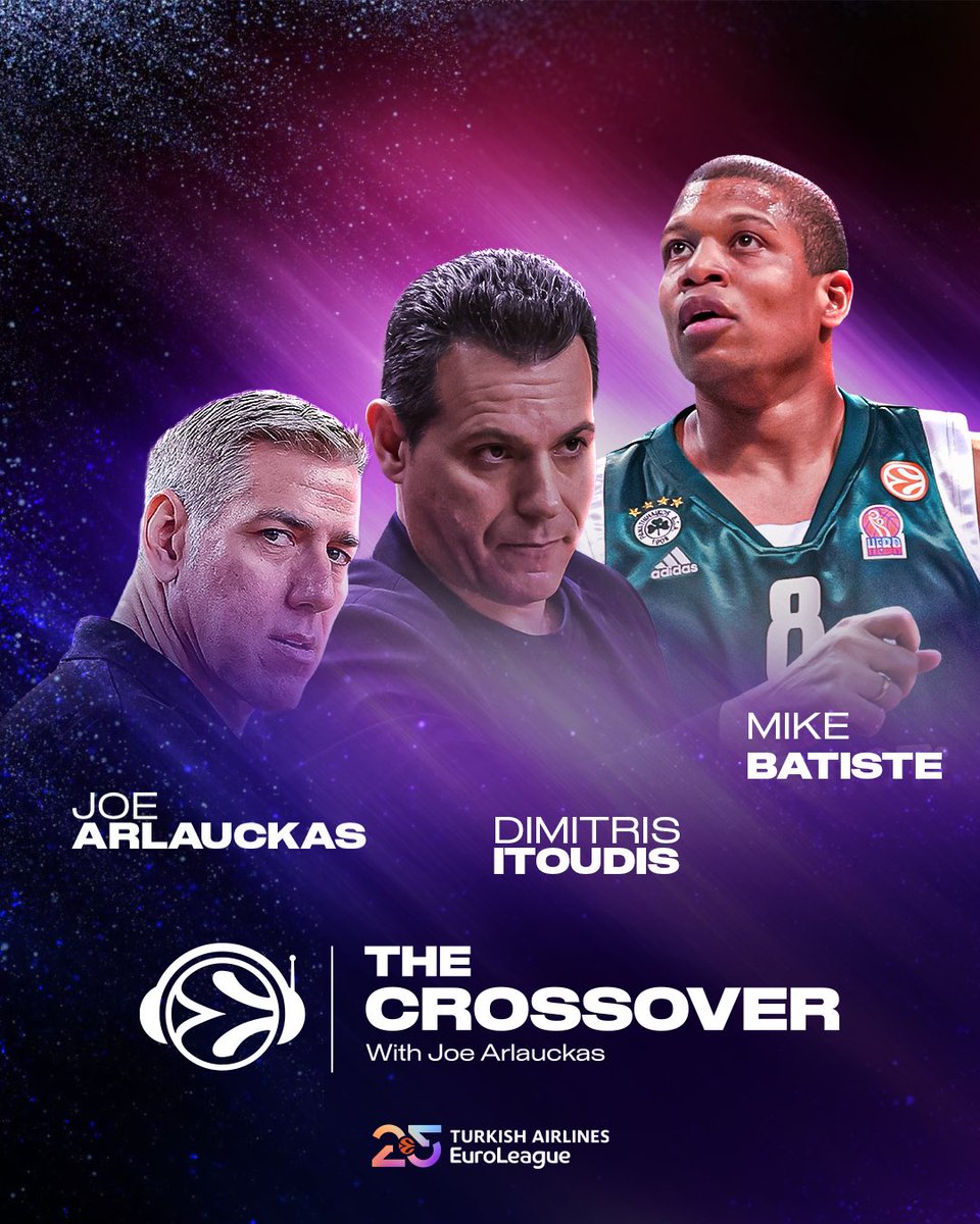 Turkish Airlines EuroLeague (@euroleague) on Twitter photo Remembering a team that made history in The Crossover latest episode with Joe Arlauckas🎧
Mike Batiste and Dimitris Itoudis as guests and many insides on that <a href="/Paobcgr/">Panathinaikos BC</a> team that won three EuroLeague titles between 2007 and 2011🏆🏆🏆 Remembering a team that made history in The Crossover latest episode with Joe Arlauckas🎧
Mike Batiste and Dimitris Itoudis as guests and many insides on that <a href="/Paobcgr/">Panathinaikos BC</a> team that won three EuroLeague titles between 2007 and 2011🏆🏆🏆