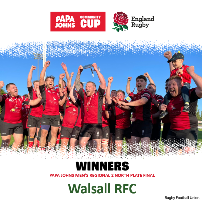 Rugby Football Union (@rfu) on Twitter photo 🏆
Congratulations to the winners of the 2025 Papa Johns Men’s Regional 2 North Plate Final - Walsall RFC!
👏 A huge well done to everyone involved at <a href="/WalsallRFC/">Walsall Rugby Club</a>
#PapaJohnsCommunityCup 🏆
Congratulations to the winners of the 2025 Papa Johns Men’s Regional 2 North Plate Final - Walsall RFC!
👏 A huge well done to everyone involved at <a href="/WalsallRFC/">Walsall Rugby Club</a>
#PapaJohnsCommunityCup