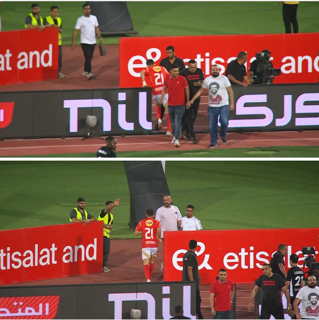 علي معلول غادر الملعب عقب نهاية المباراة مباشرة ولم يحتفل مع اللاعبين #الدوري_يا_اهلي