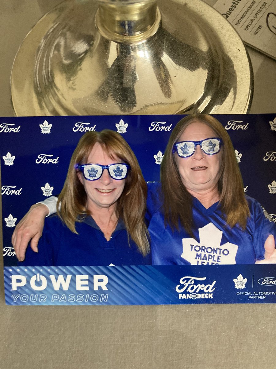 Rosemar84037909's tweet photo. @TheFordFANatic My bestie and I can cheer loud and proud. Any games we have been to the Leafs always WIN!…We love to join die hard Leafs fans up on the Ford Deck for Game 7
#FordFANatic 
#TorontoMapleLeafs
#GoleafsGo! https://t.co/L5Cn9MtVqB