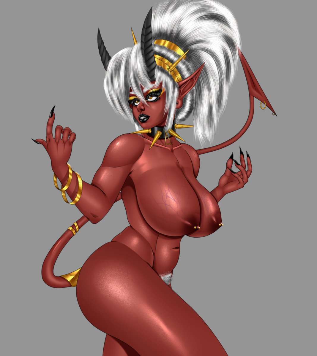 Pabstdaddyart's tweet photo. Fun with electricity. 
#ArtistOnTwitter #nsfw_art #originalcharacter #fantasy_art #tiefling https://t.co/mXY4z49AlV