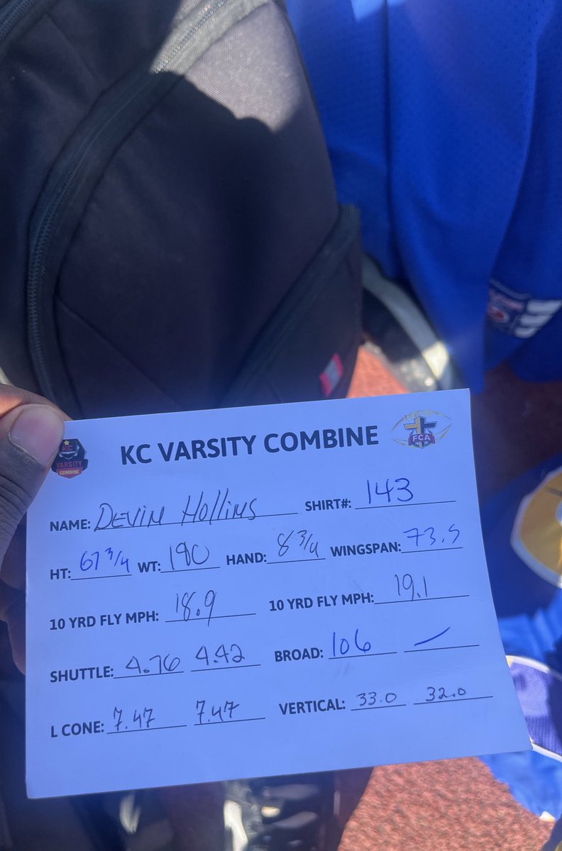 devin_hollins7's tweet image. It was so much fun showing out and competing in the @Varsitycombine1 today!! I’m so excited to keep going and keep pushing forward through this journey. I appreciate all the coaches that came through during this combine.
@JPRockMO
@GSV_STL
@PrepRedzoneMO
@MarquetteFootbl